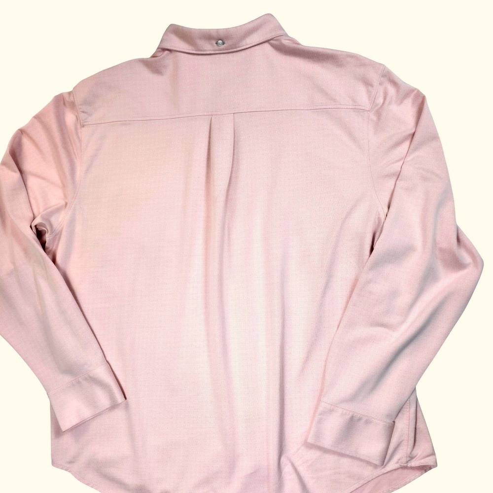 Tommy Bahama IslandZone San Lucio Stretch Pink Micro Dot Shirt XXL Men Long Slve - Picture 8 of 9
